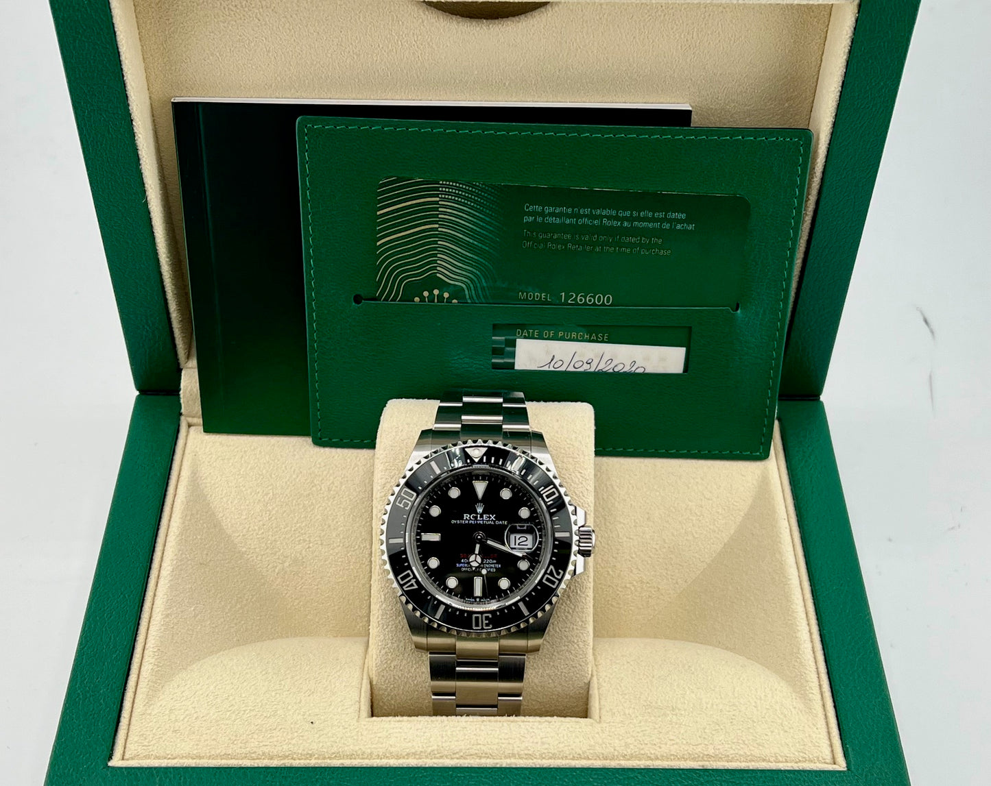 Rolex Sea-Dweller 126600 43mm Full Set 2020 New Card