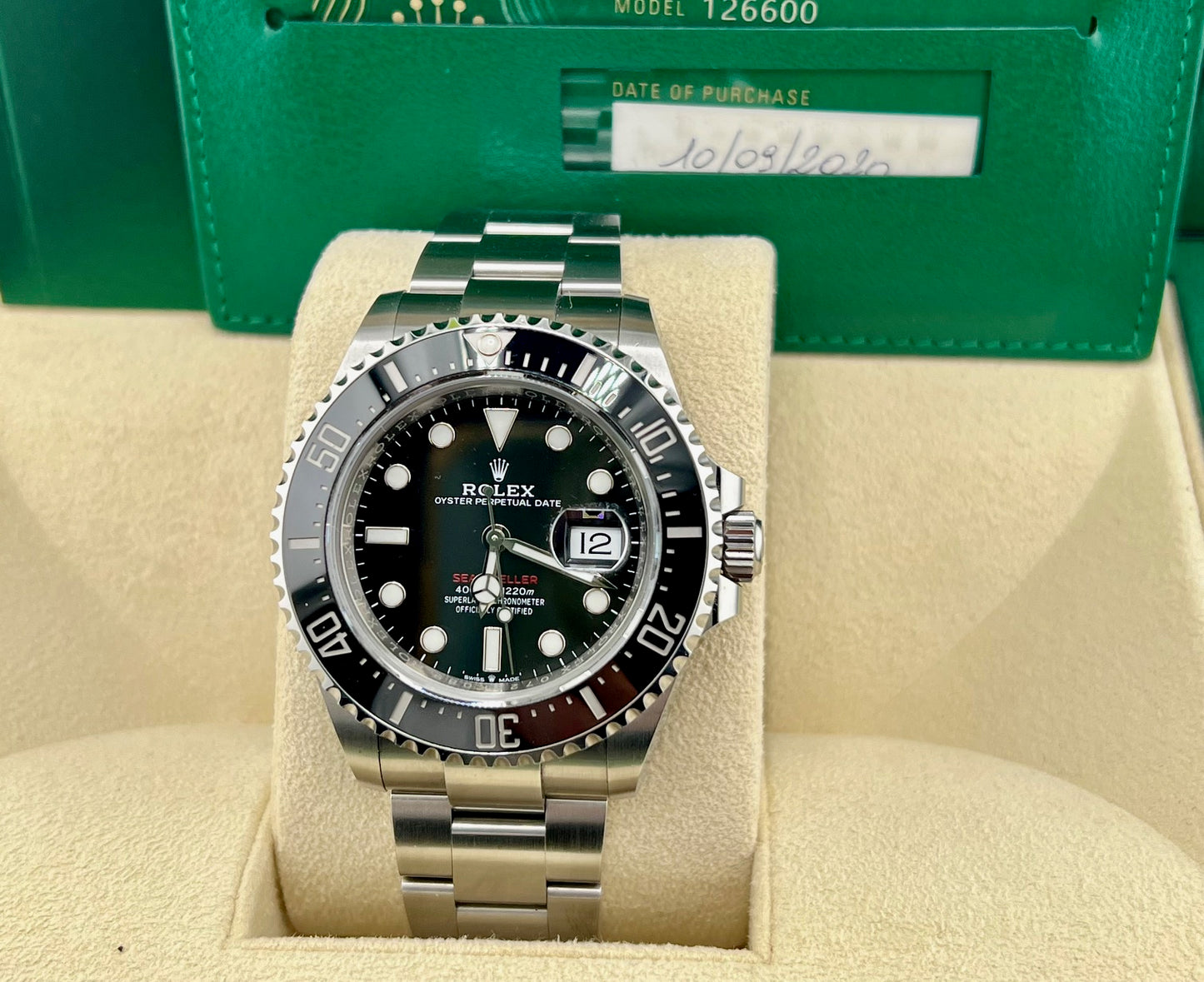 Rolex Sea-Dweller 126600 43mm Full Set 2020 New Card