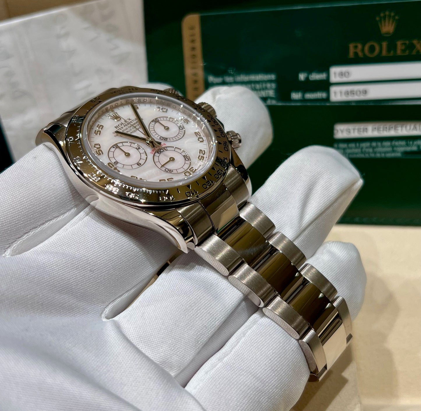 Rolex Daytona 116509 MOP Dial 2008 Full Set
