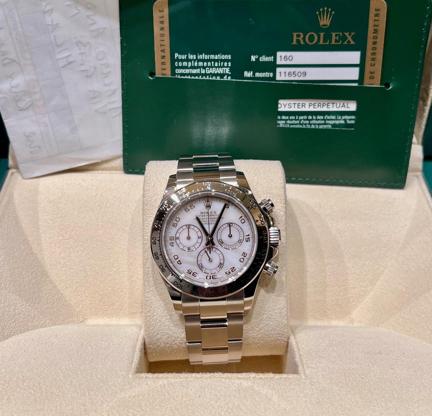 Rolex Daytona 116509 MOP Dial 2008 Full Set
