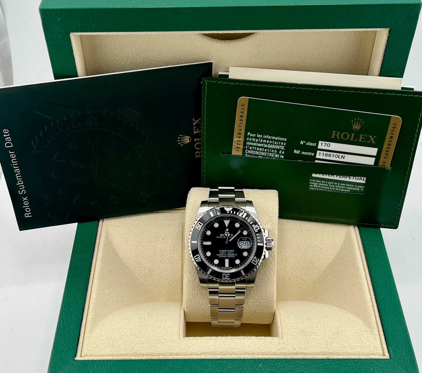Rolex Submariner Date 116610LN 40 Full Set like New Italia