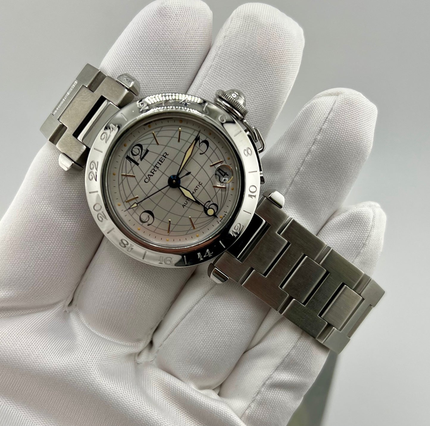 Cartier Pasha Gmt 2377 Automatic 35mm solo orologio only watch