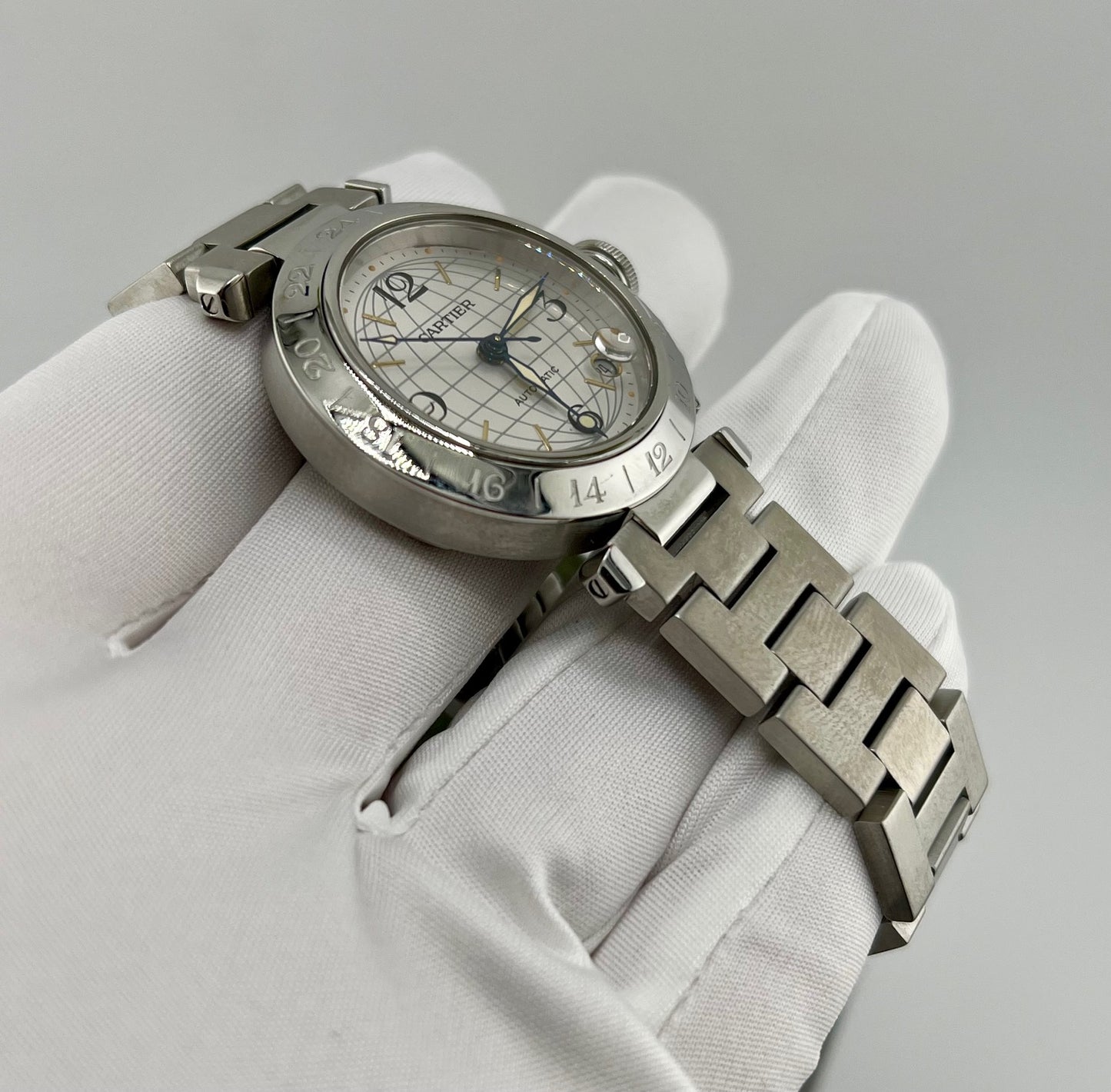 Cartier Pasha Gmt 2377 Automatic 35mm solo orologio only watch