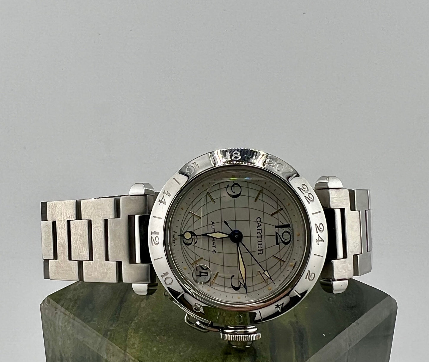 Cartier Pasha Gmt 2377 Automatic 35mm solo orologio only watch