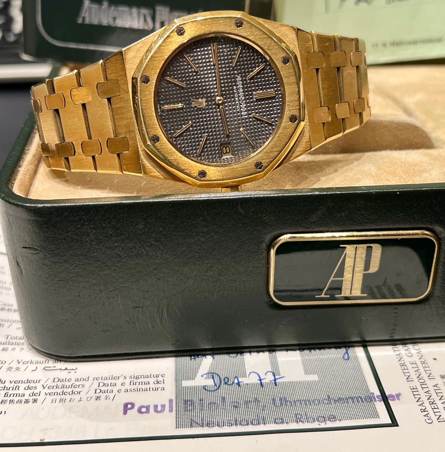 Audemars Piguet Royal Oak Jumbo 5402BA Full Set 1977 Rare
