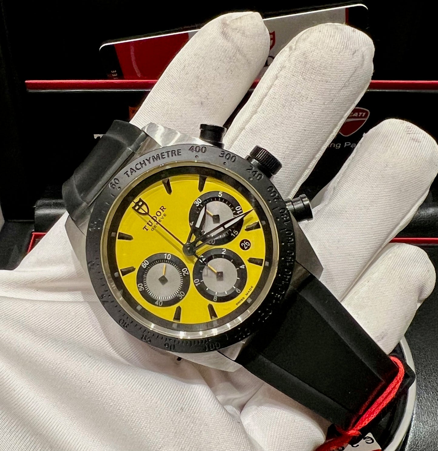 Tudor Fastrider Chronograph 42010N full Set 2016 ITA