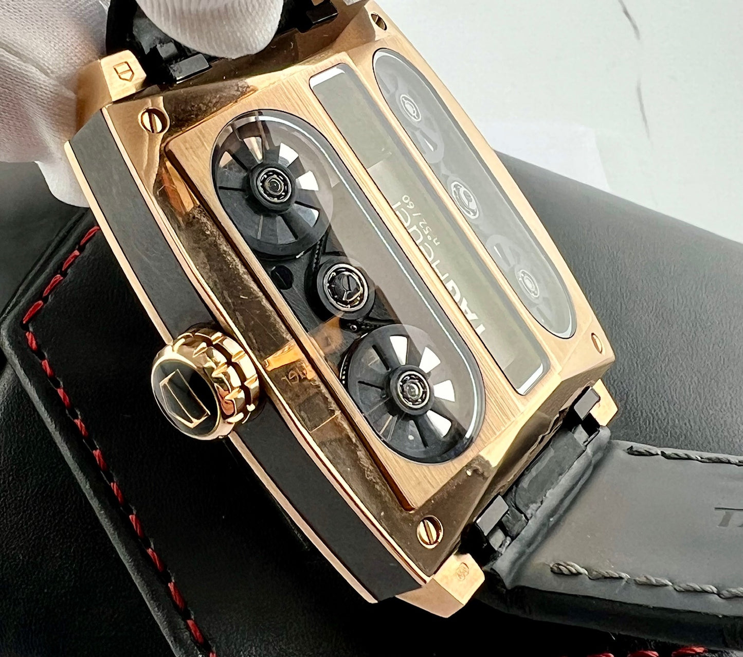 TAG Heuer Monaco V4 Rose Gold Limited edition 60 pcs 2013 (Service Tag 2024)