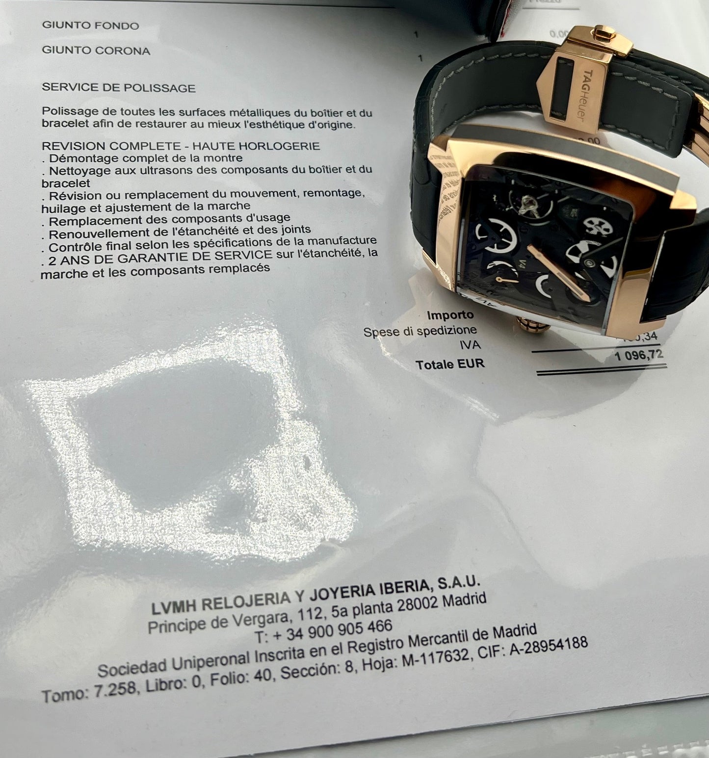TAG Heuer Monaco V4 Rose Gold Limited edition 60 pcs 2013 (Service Tag 2024)