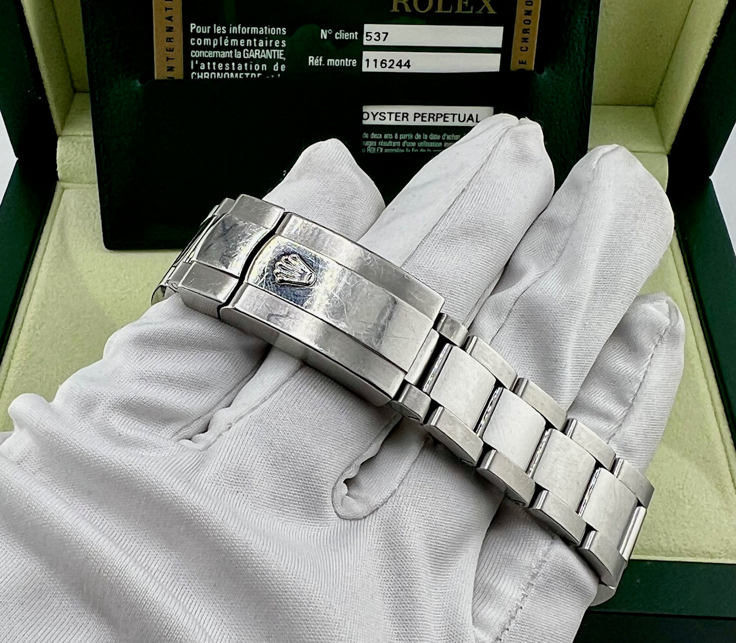 Rolex Datejust 36mm 116244 Factory Diamond Bezel Box&Paper 2014 Blue Dial