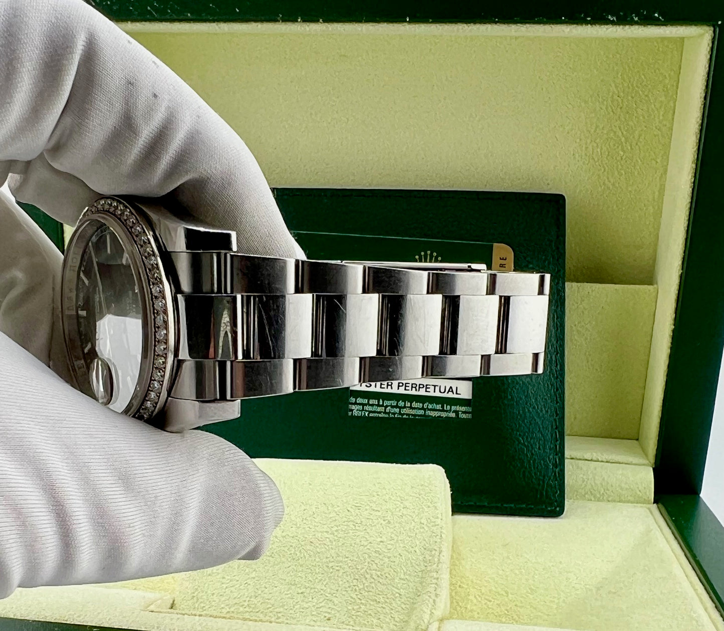 Rolex Datejust 36mm 116244 Factory Diamond Bezel Box&Paper 2014 Blue Dial