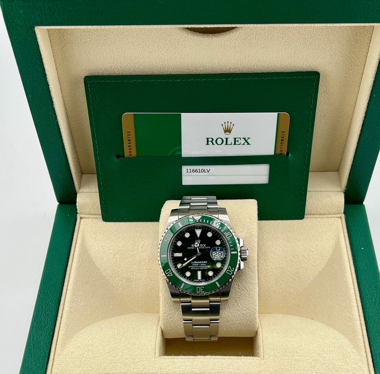 Rolex Submariner Date 116610LV 2018 Box&Paper (CH)