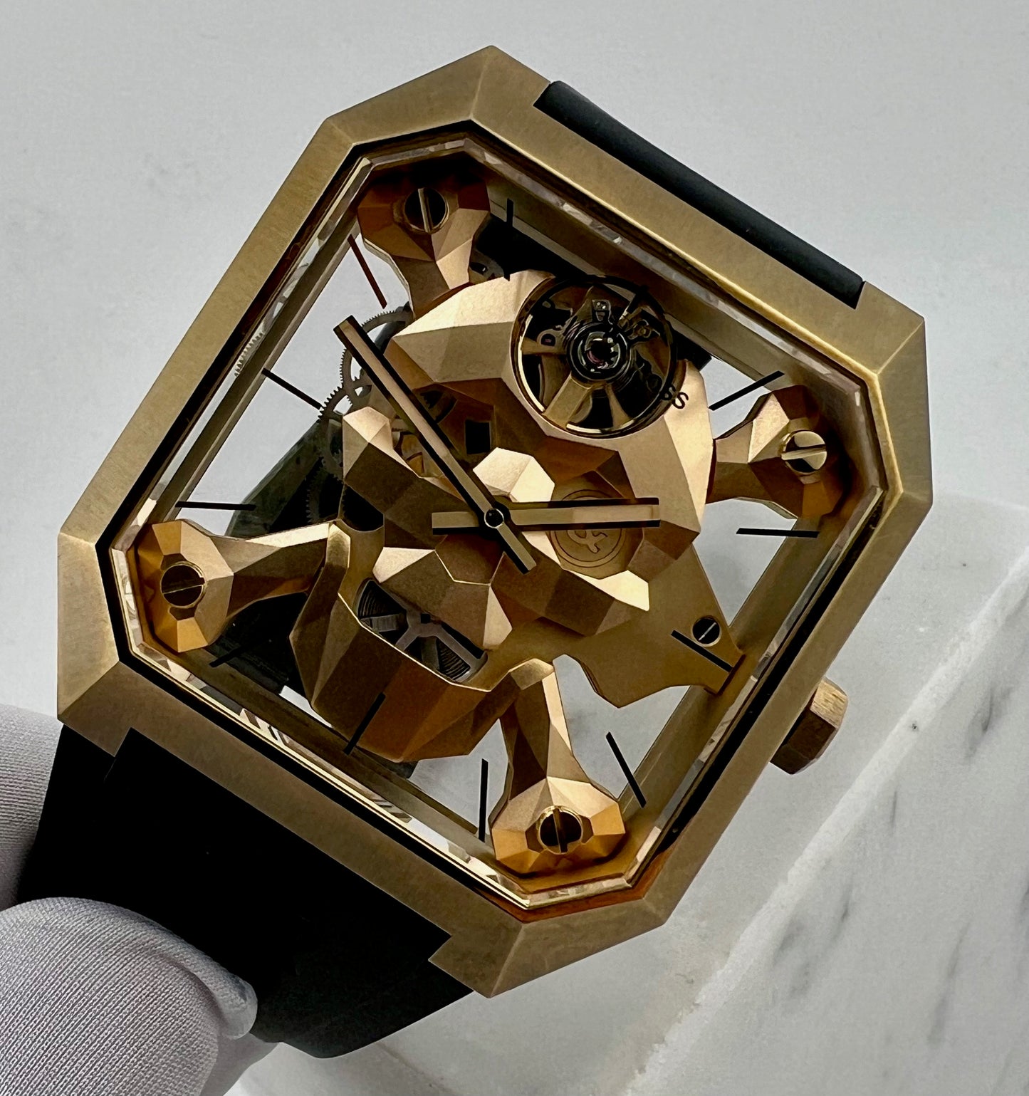 Bell & Ross Cyber Skull Br 01 Limited Edition BR01-CSK-BR/SRB 45X52mm only watch