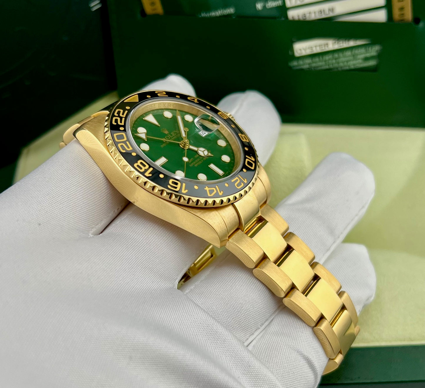 Rolex GMT-Master II 116718LN Green Dial 2008 Ita