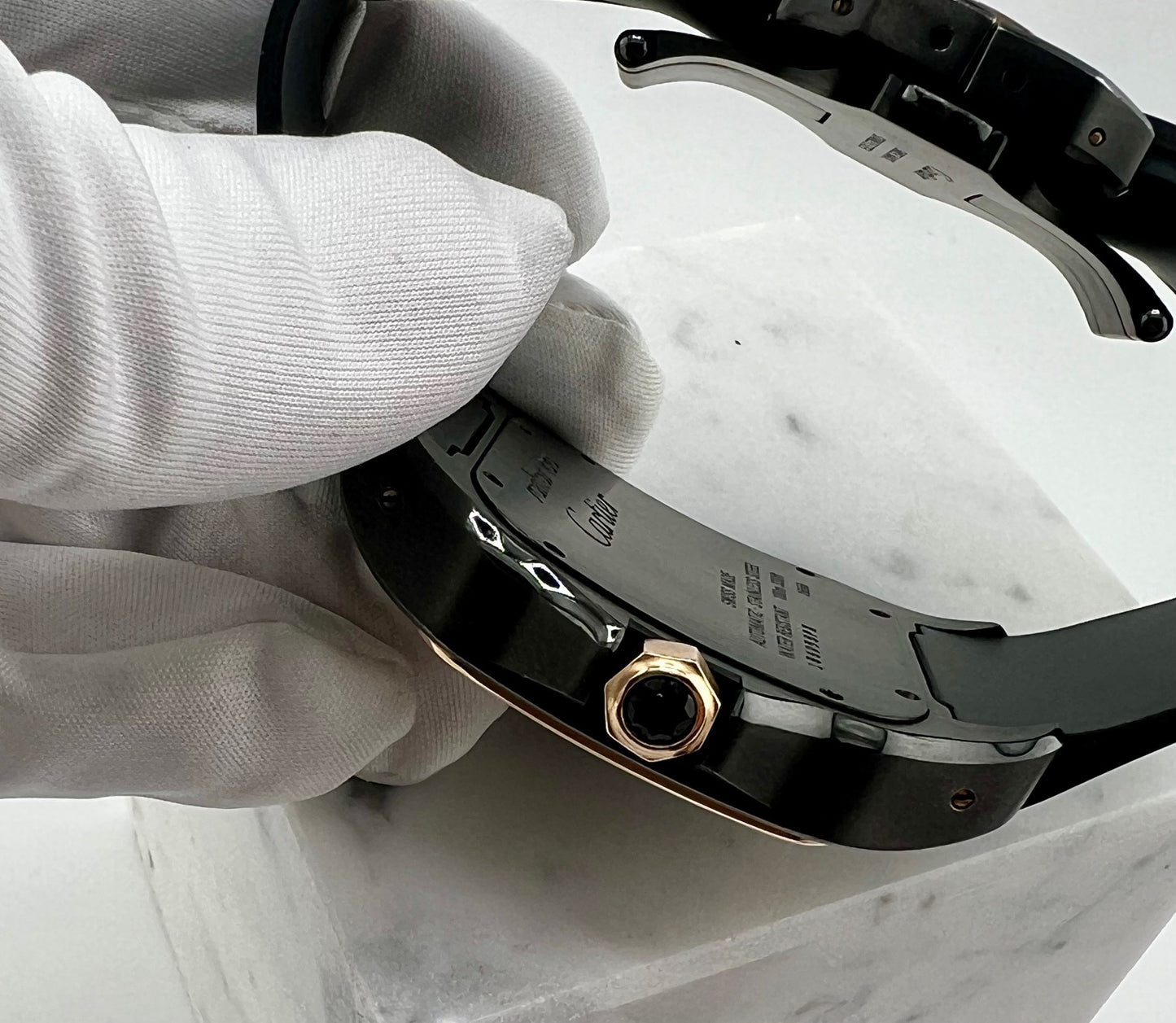 Cartier Santos 100 Xl 2656 Rose Gold 2009 Paper No Box cartier