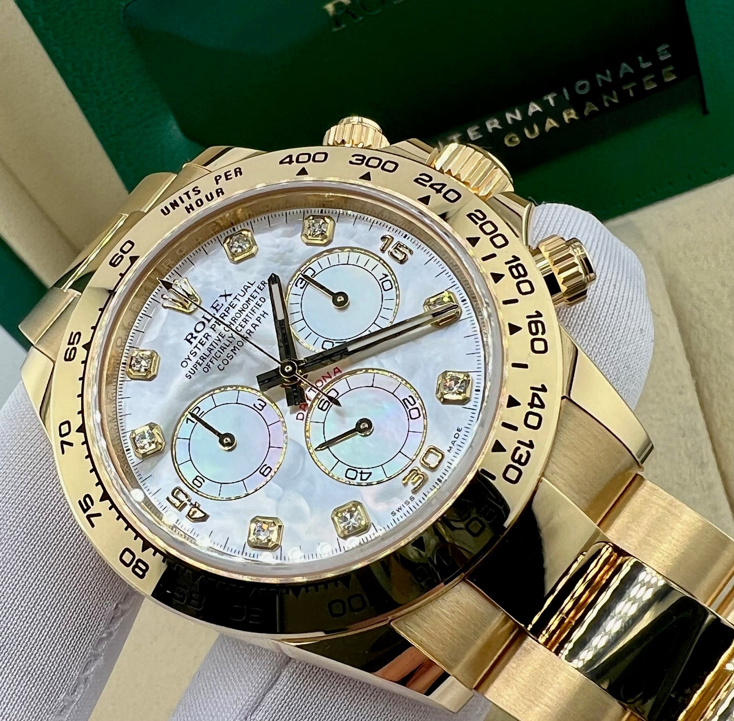 Rolex Daytona 116508 MOP Diamond Index 2022 like new