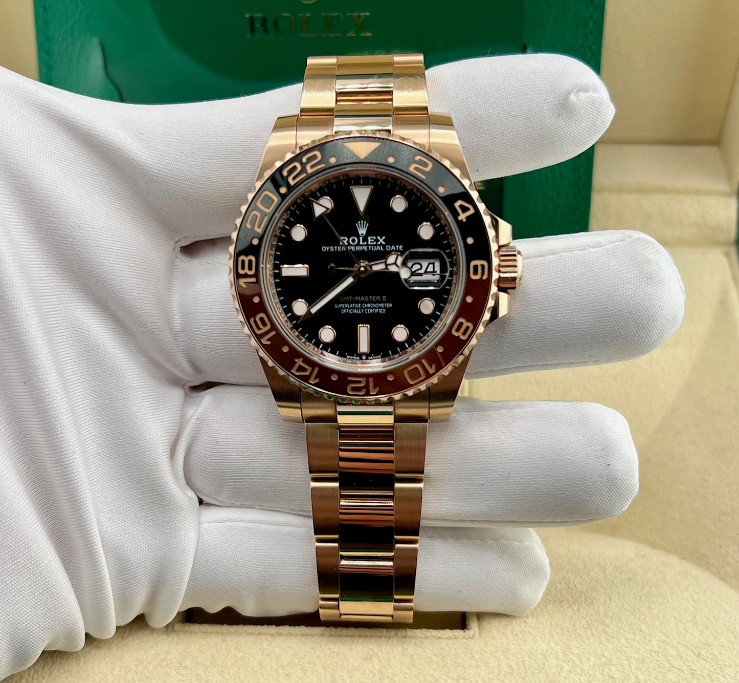 Rolex GMT-Master II 126715CHNR 2023 Full Set Everose