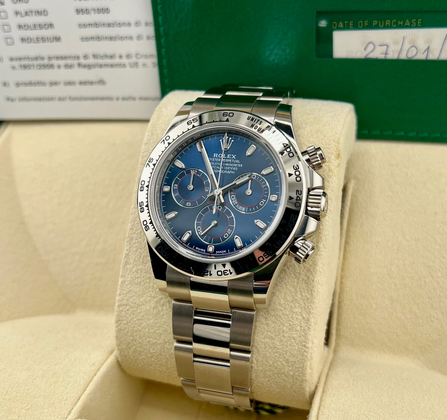 Rolex Daytona 116509 Blue Dial 2021 New