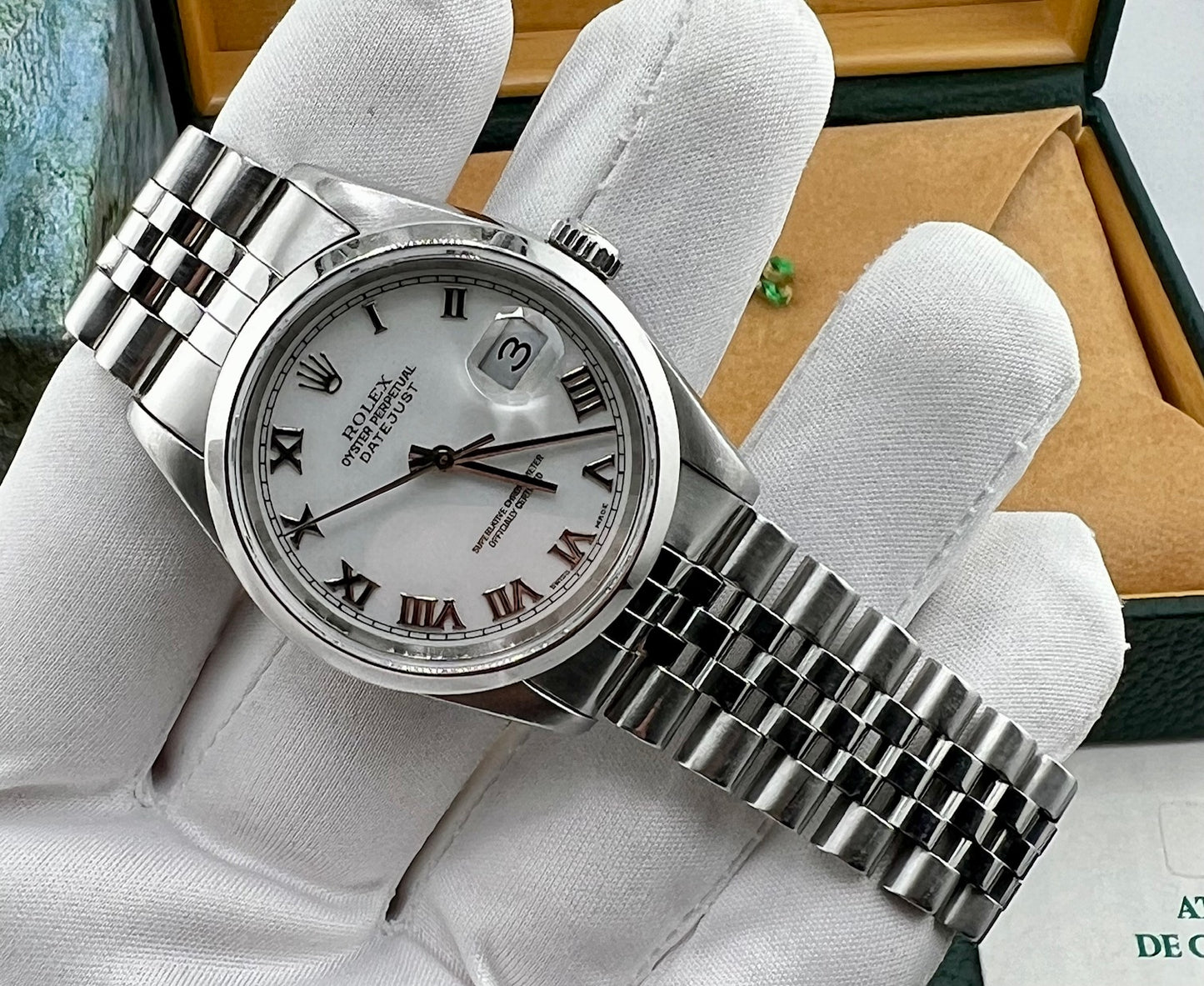 Rolex Datejust 36mm 16200 White Dial Jubilèe 1997 full set