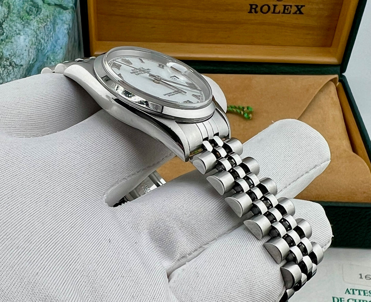 Rolex Datejust 36mm 16200 White Dial Jubilèe 1997 full set