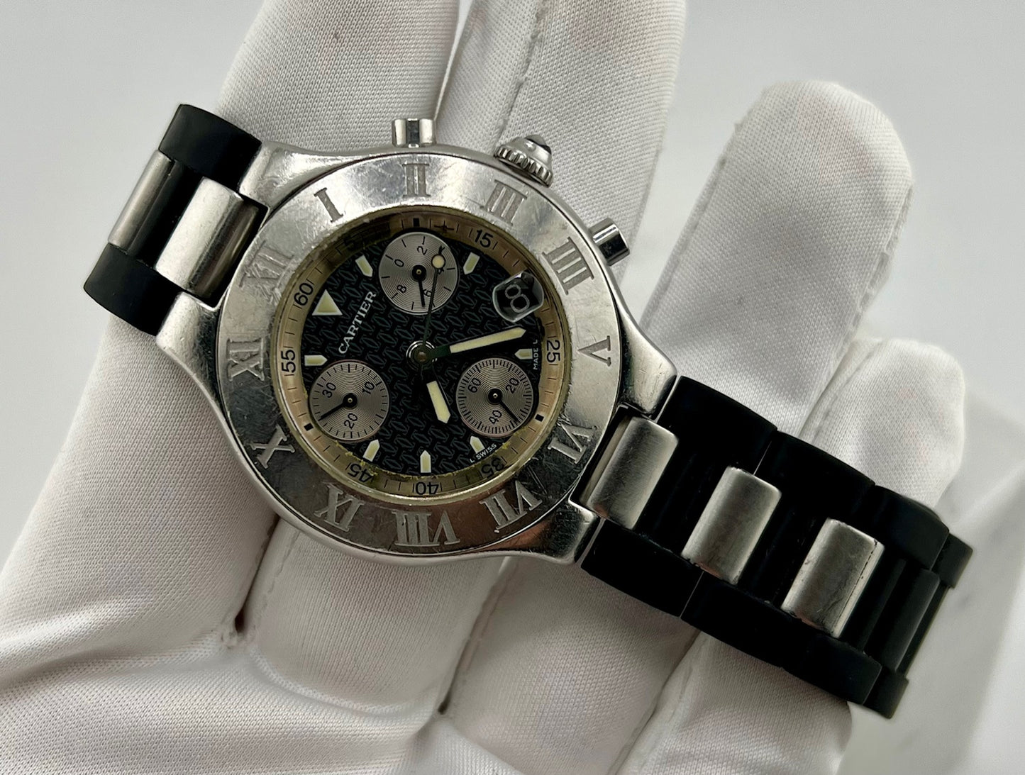 Cartier 21 Chronoscaph 2424 No paper 38mm Quartz