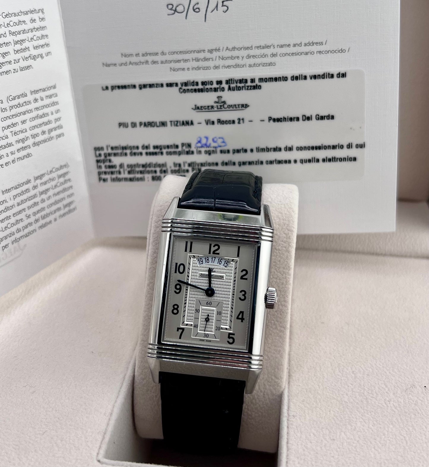 Jaeger-LeCoultre Reverso Grand Taille Duo Face 273.8.85 Full Set 2015 ITA