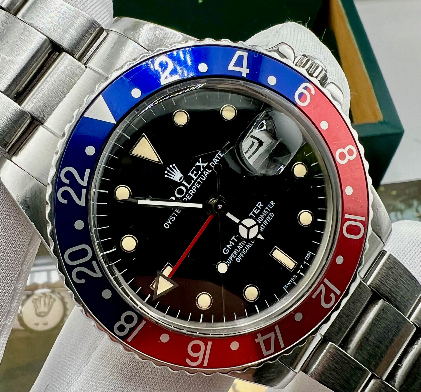 Rolex GMT-Master 16750 Full Set 1986 pepsi