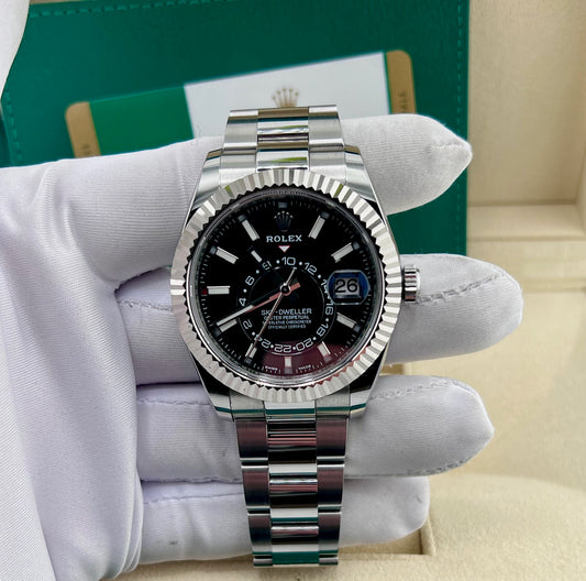 Rolex Sky-Dweller 326934 black dial 2018 ITA 42mm