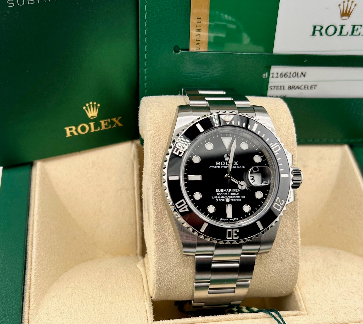 Rolex Submariner Date 40mm 116610LN 2018 Full Set FULL STICKERS