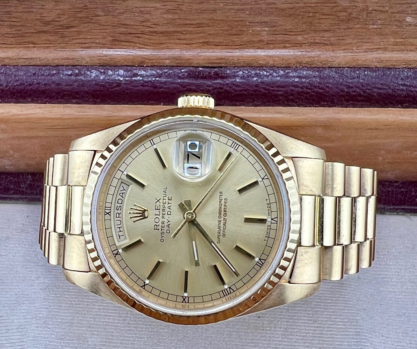 Rolex Day-Date "President" 36mm 18238 Champagne 1993