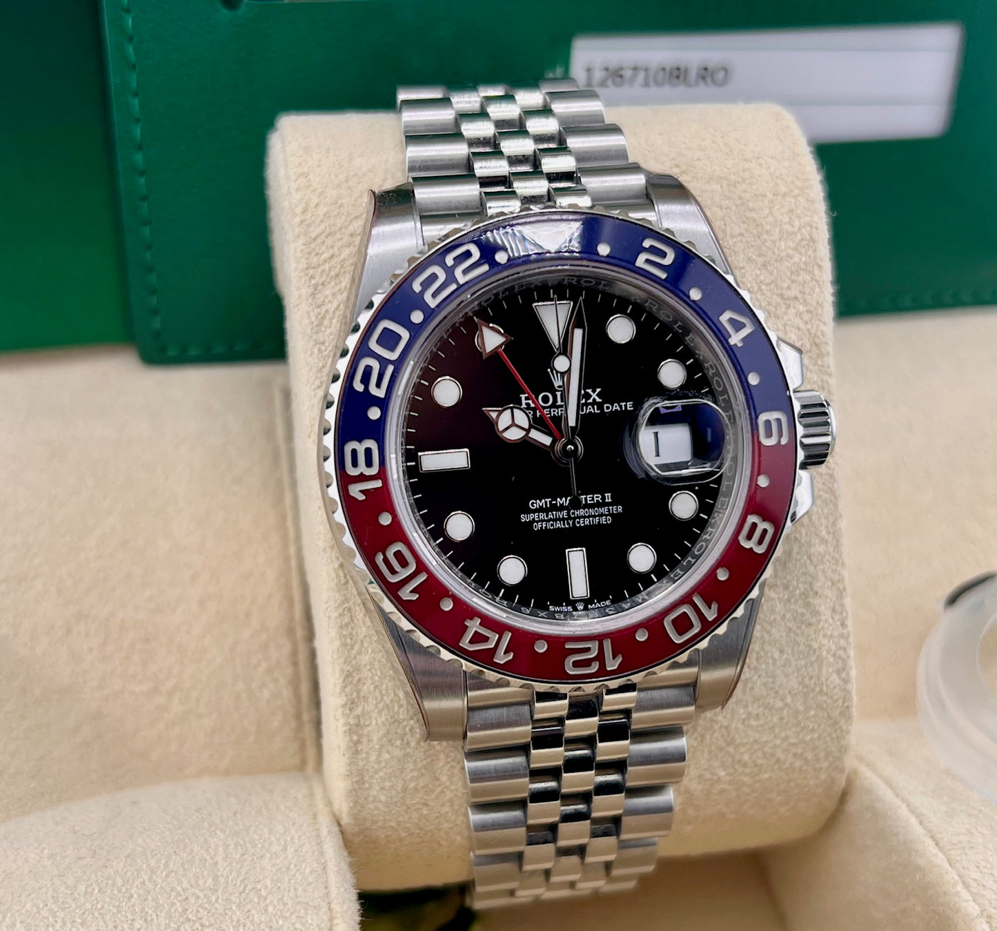 Rolex GMT-Master II 126710BLRO Pepsi 2019 like new Jubilèe (Germany)