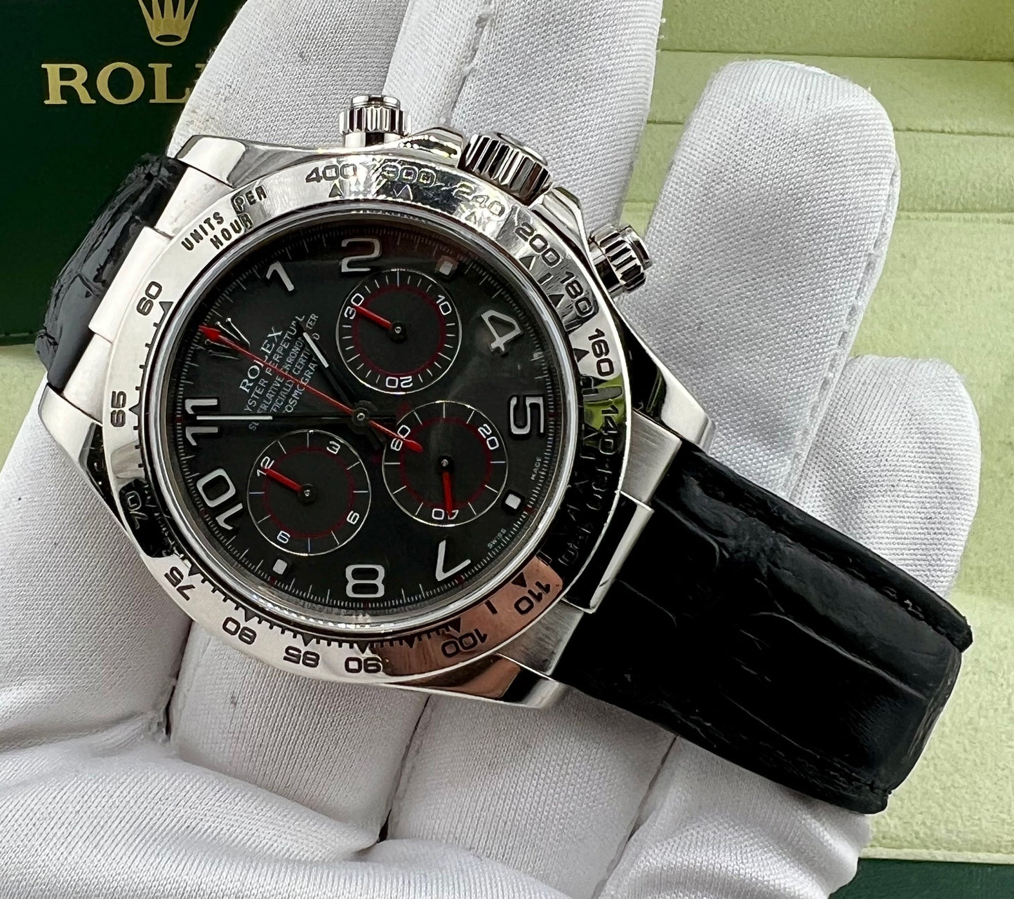 Rolex Daytona 116519 White Gold Racing Dial 2002