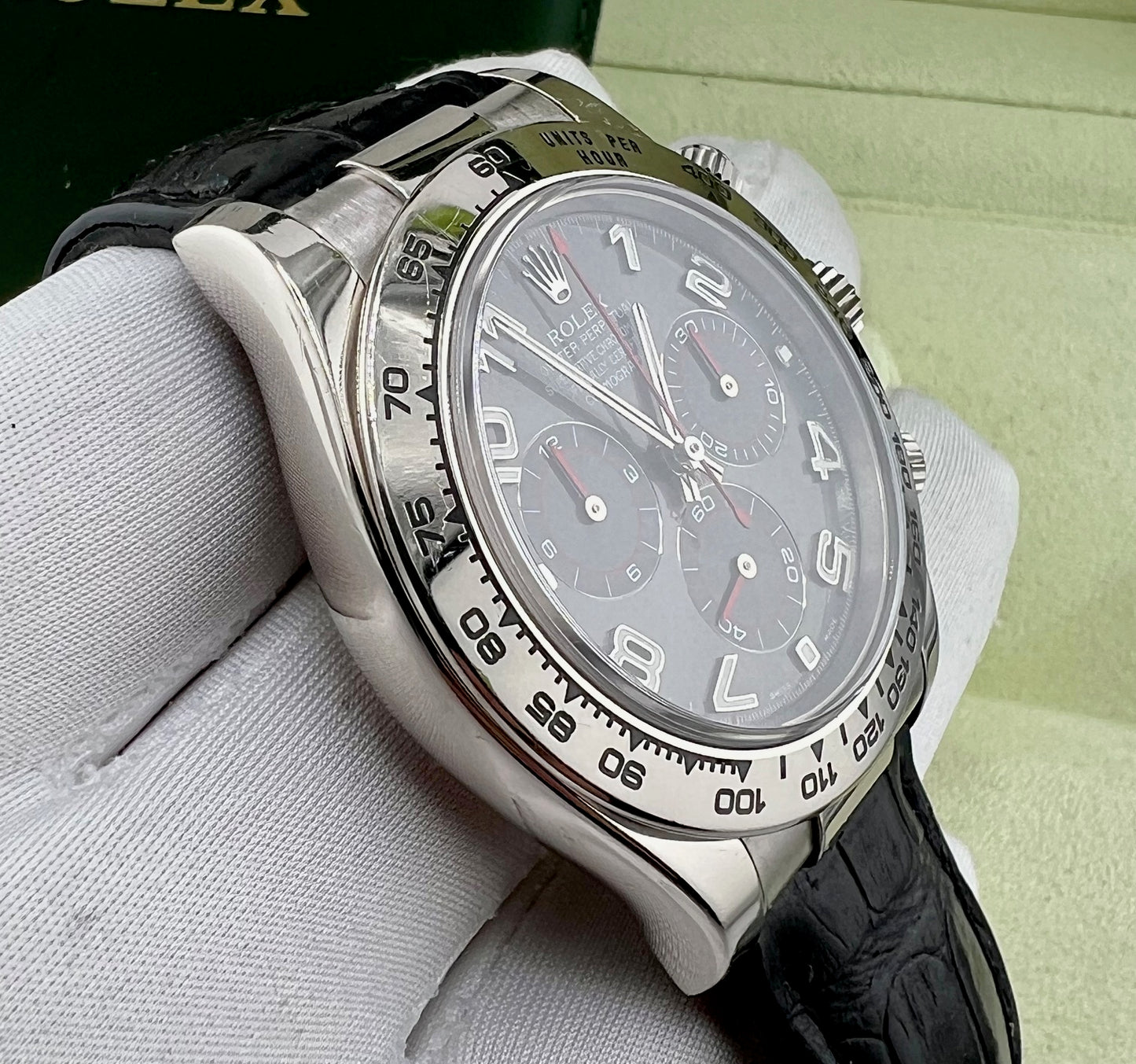 Rolex Daytona 116519 White Gold Racing Dial 2002