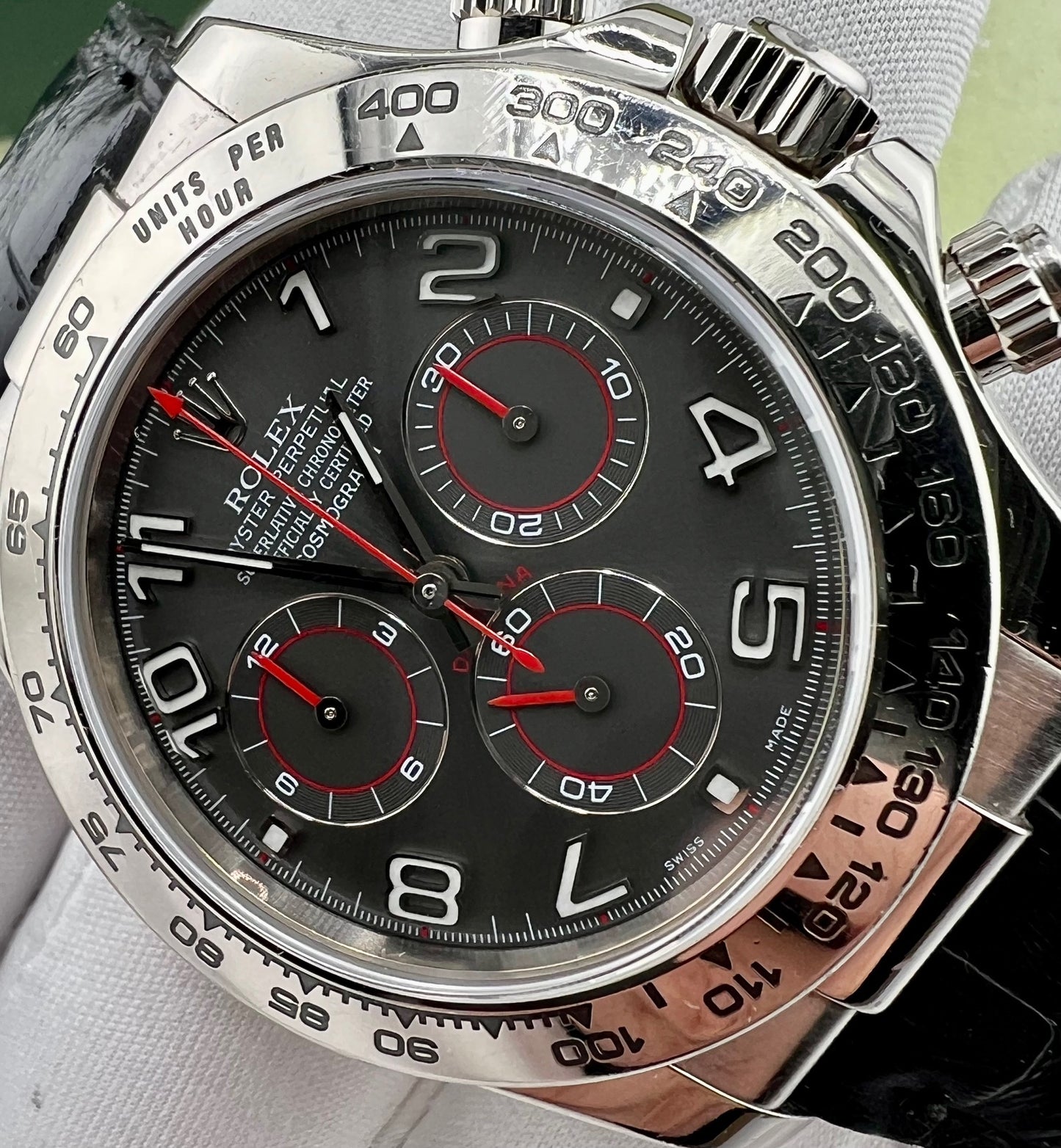 Rolex Daytona 116519 White Gold Racing Dial 2002