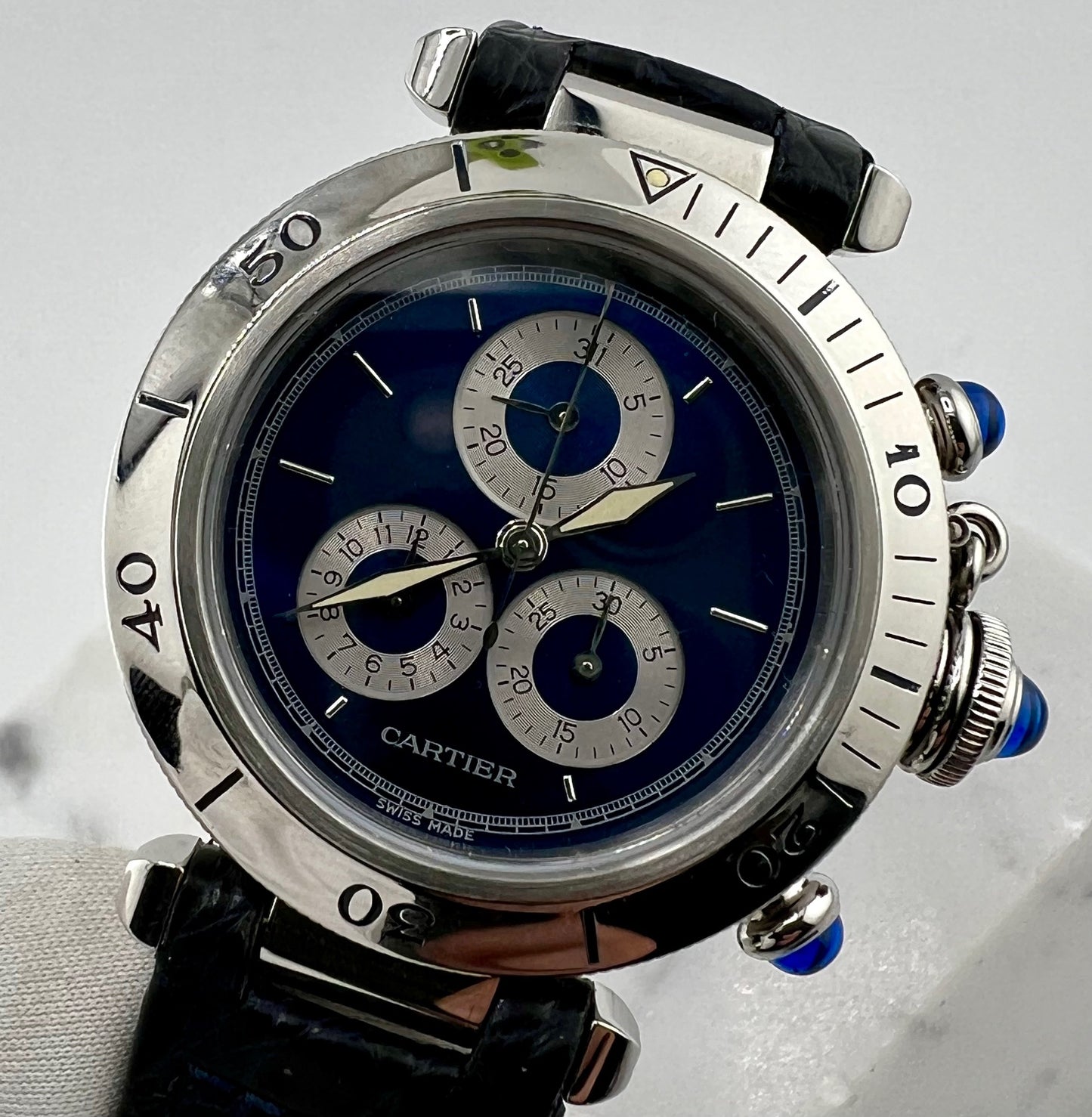 Cartier Pasha Chrono 1352 35mm Quartz
