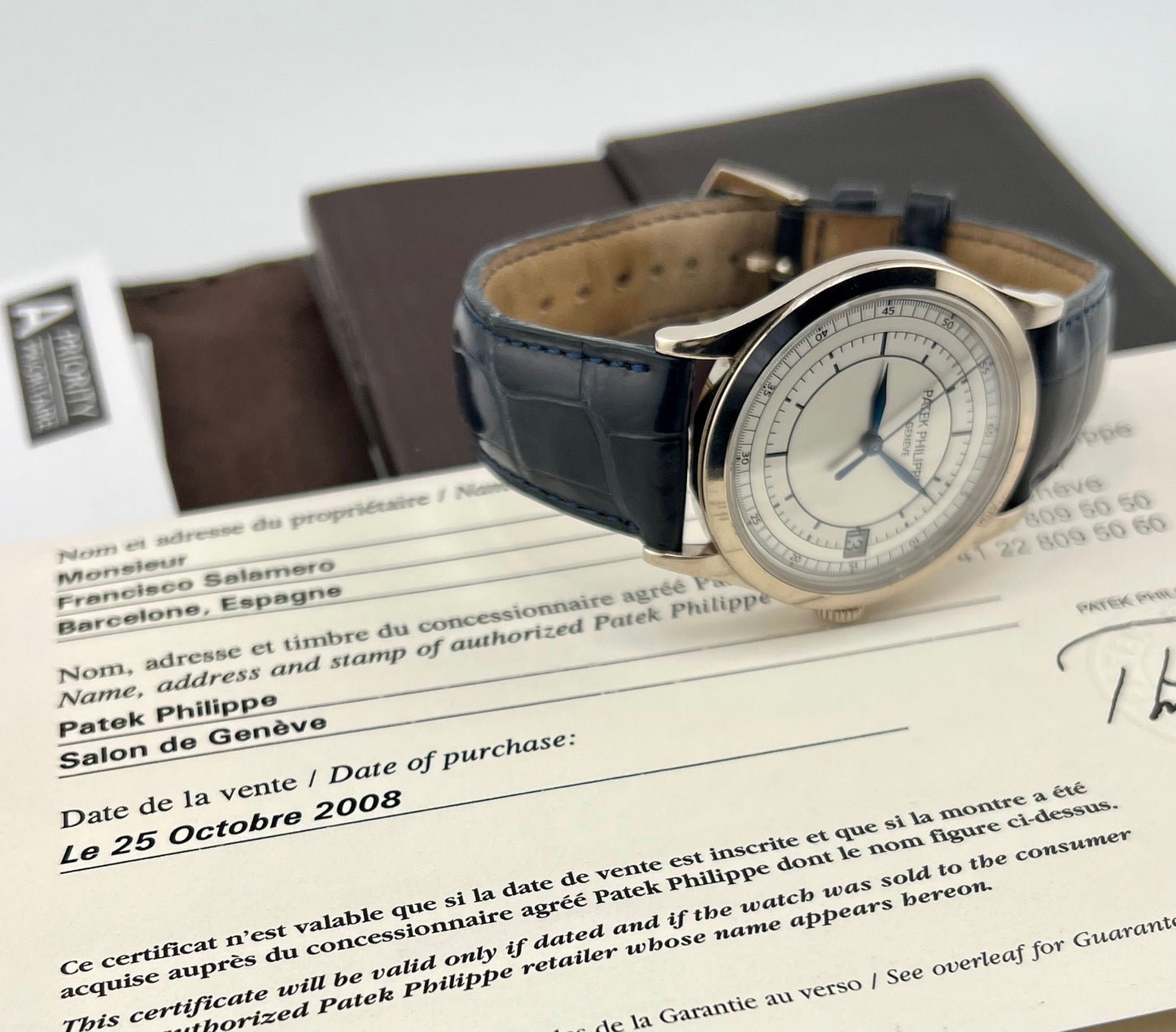 Patek Philippe Calatrava 5296G Paper Patek No Box 2008