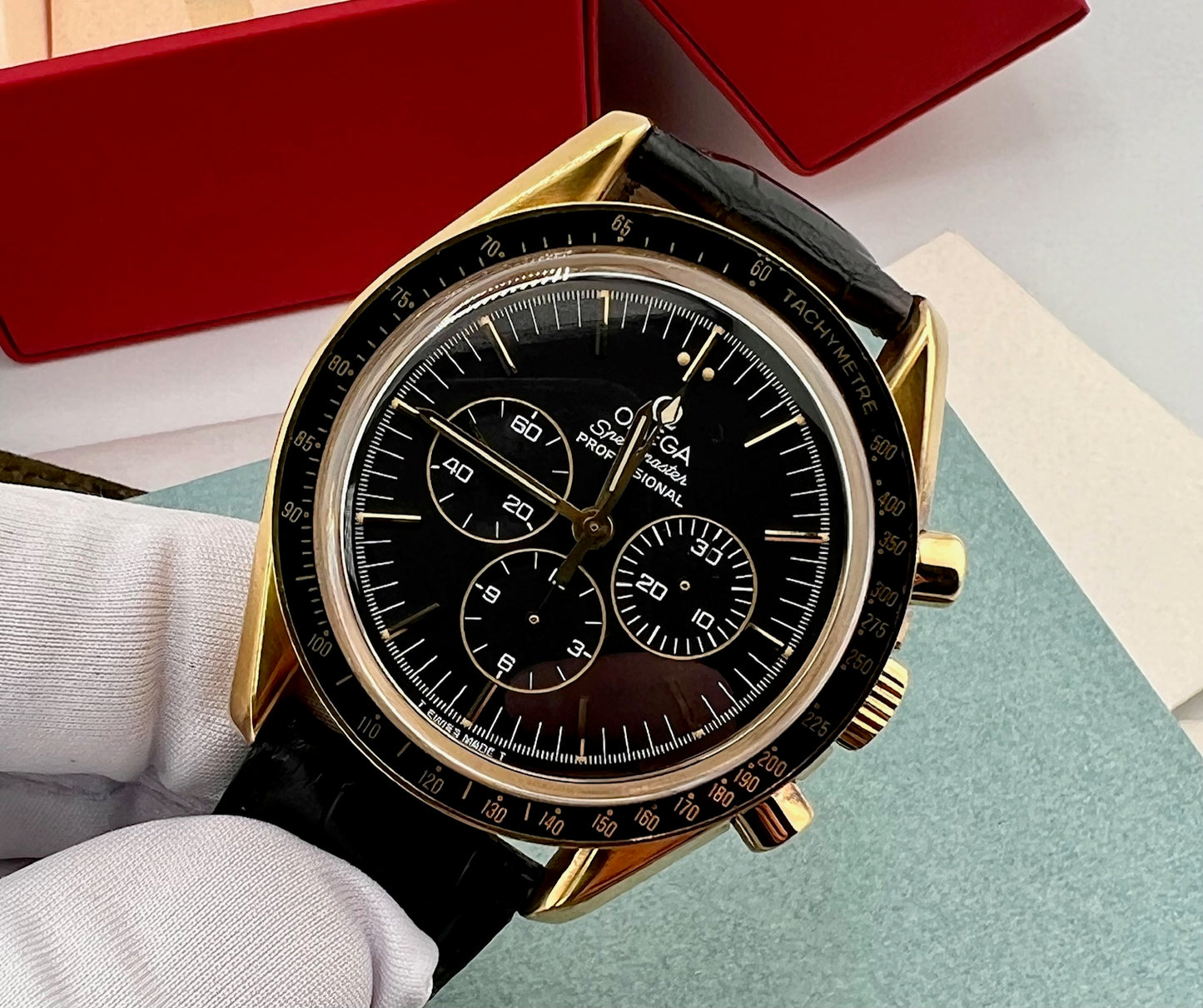 Omega Speedmaster Yellow Gold 145.0052 Limited edition 999 pcs 1995