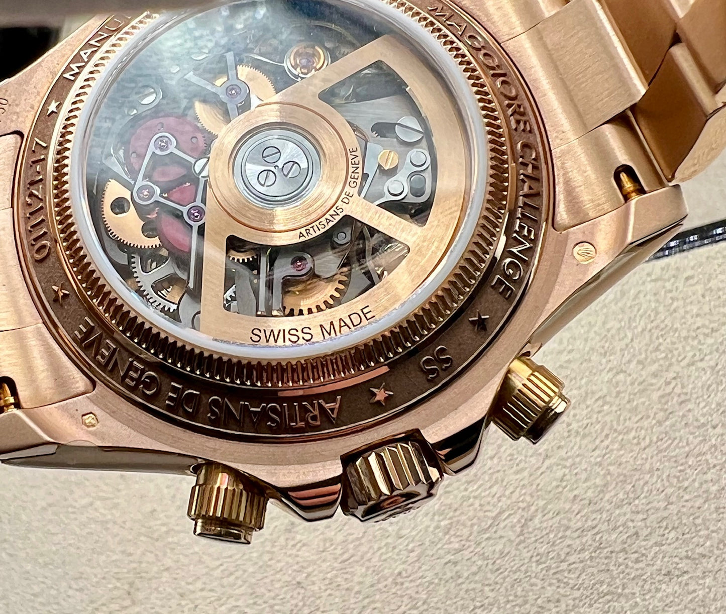 Rolex Daytona Artisans De Geneve Rose Gold