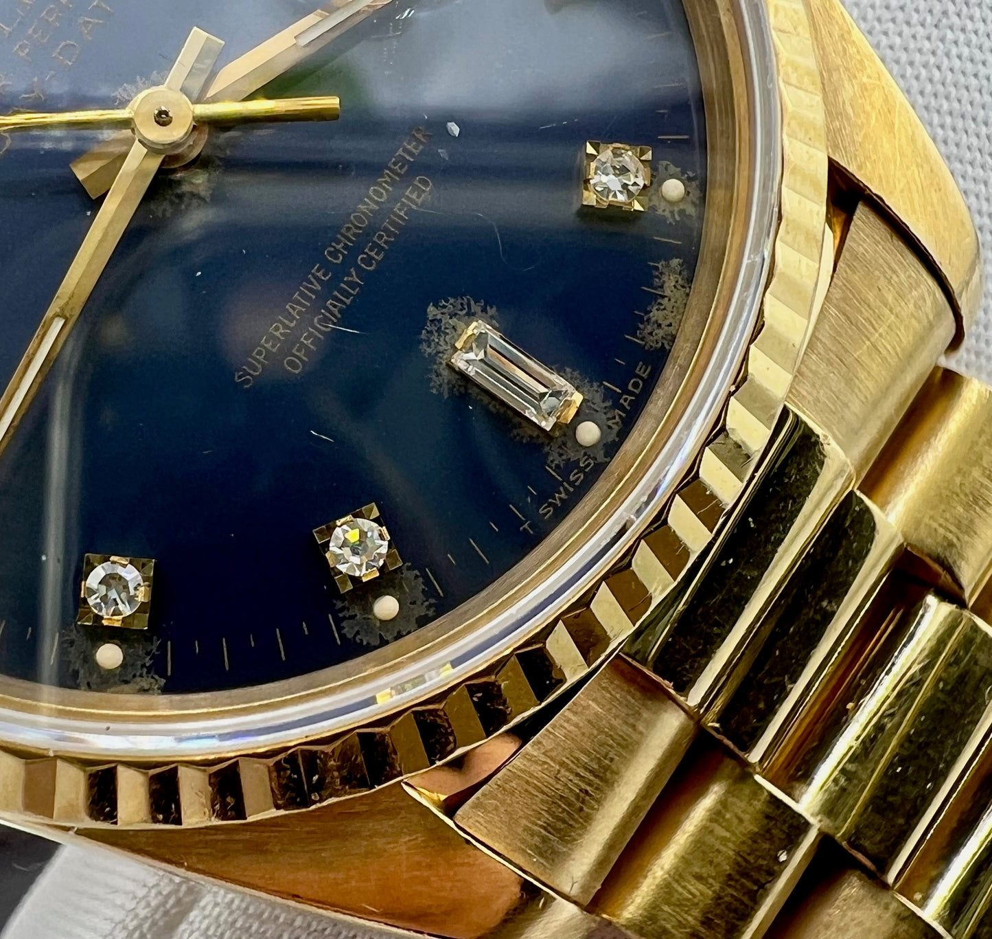 Rolex Day-Date 36mm 18238 Purple Dial diamond index 1994 Full Set ITA
