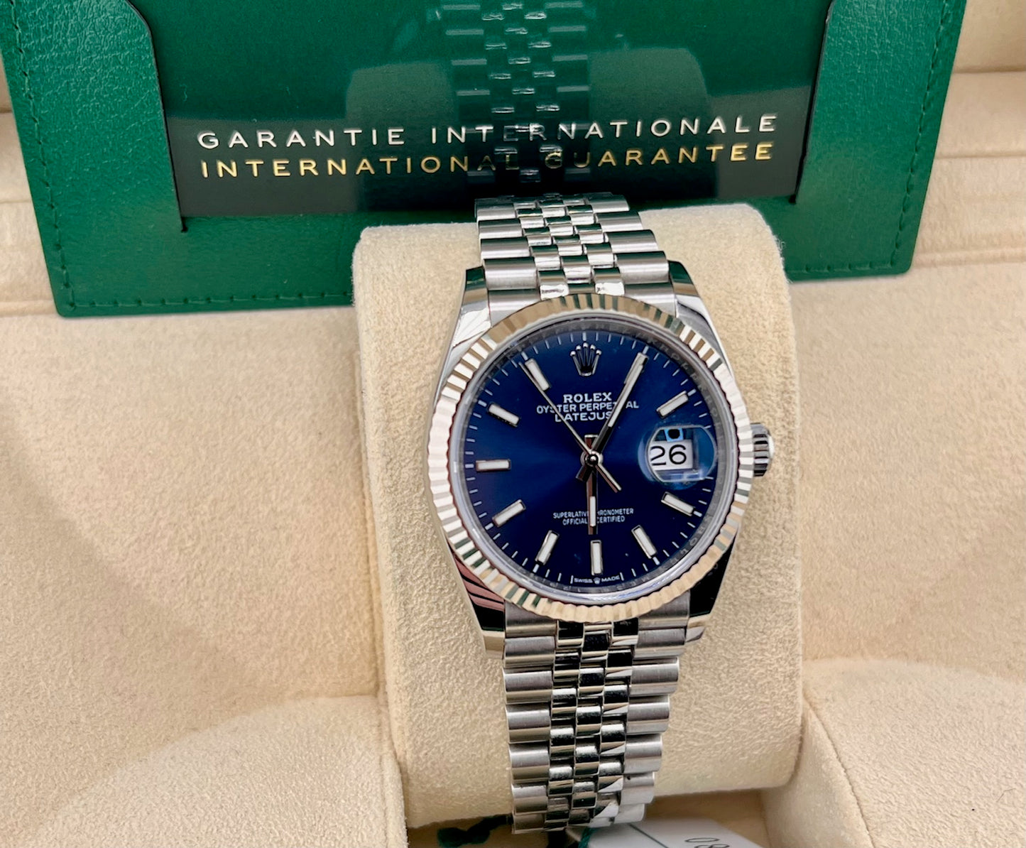 Rolex Datejust 36mm 126234 Blue Dial Jubilèe 2021 full set