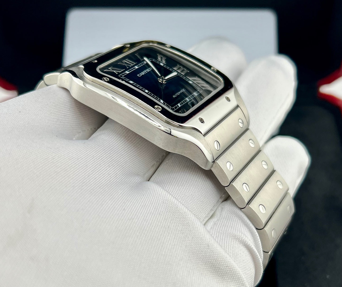 Cartier Santos De Cartier Blue Dial 2024 WSSA0071