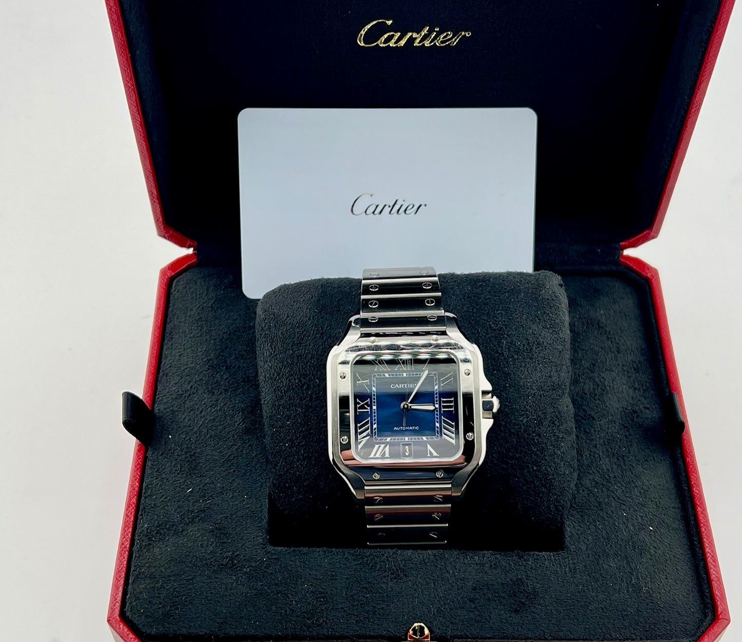 Cartier Santos De Cartier Blue Dial 2024 WSSA0071