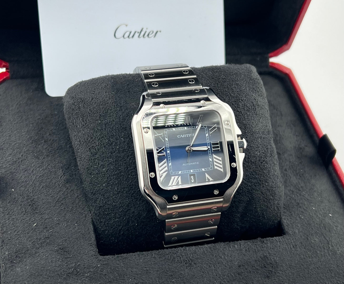Cartier Santos De Cartier Blue Dial 2024 WSSA0071
