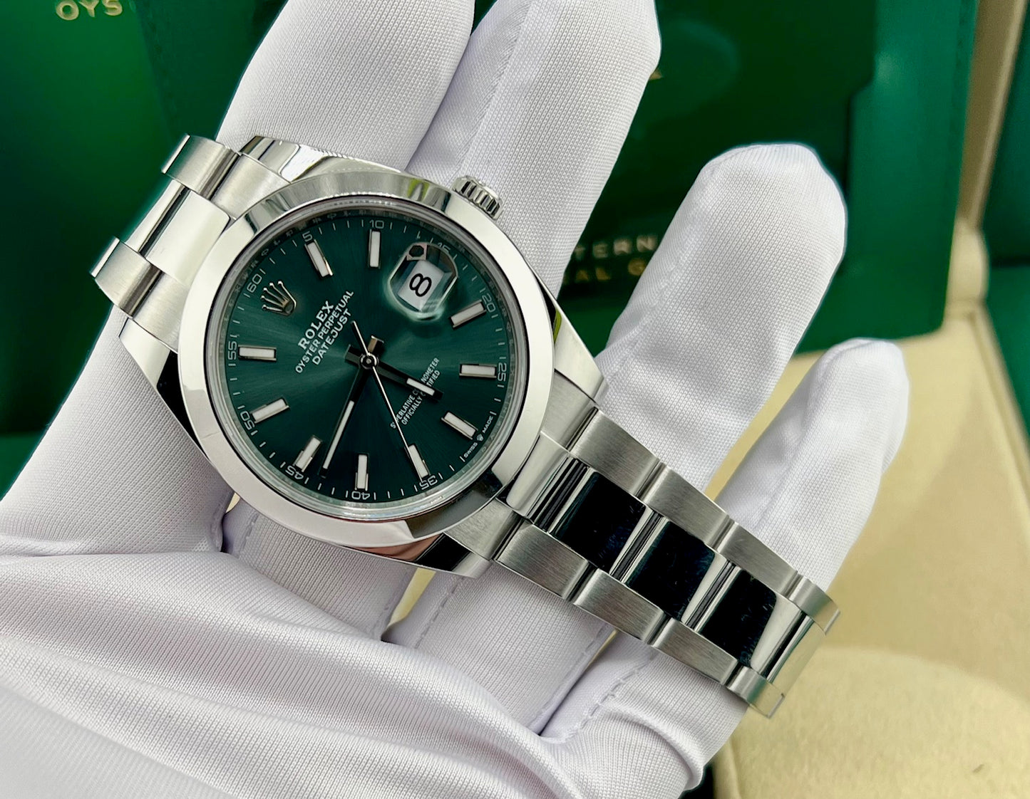 Rolex Datejust 41mm 126300 Mint Dial Oyster 2024