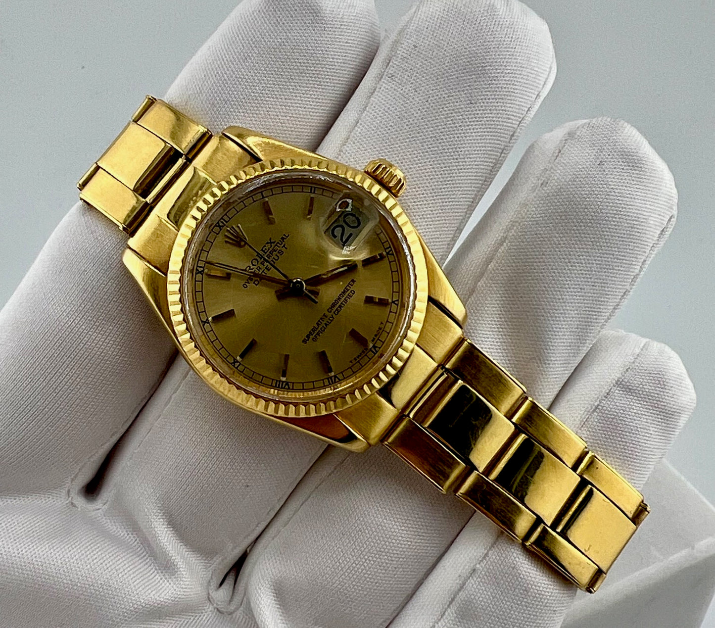 Rolex Datejust 31mm Boy 6827 Champagne Dial 1978 solo orologio