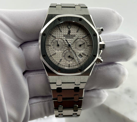 Audemars Piguet Royal Oak Chronograph 25860ST White Dial 2000 Extrait d'archive