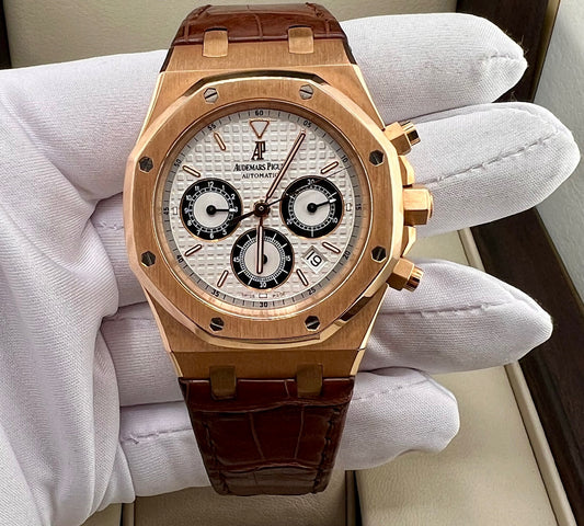 Audemars Piguet Royal Oak Chronograph 26022OR 39mm rose gold extrait d'archive