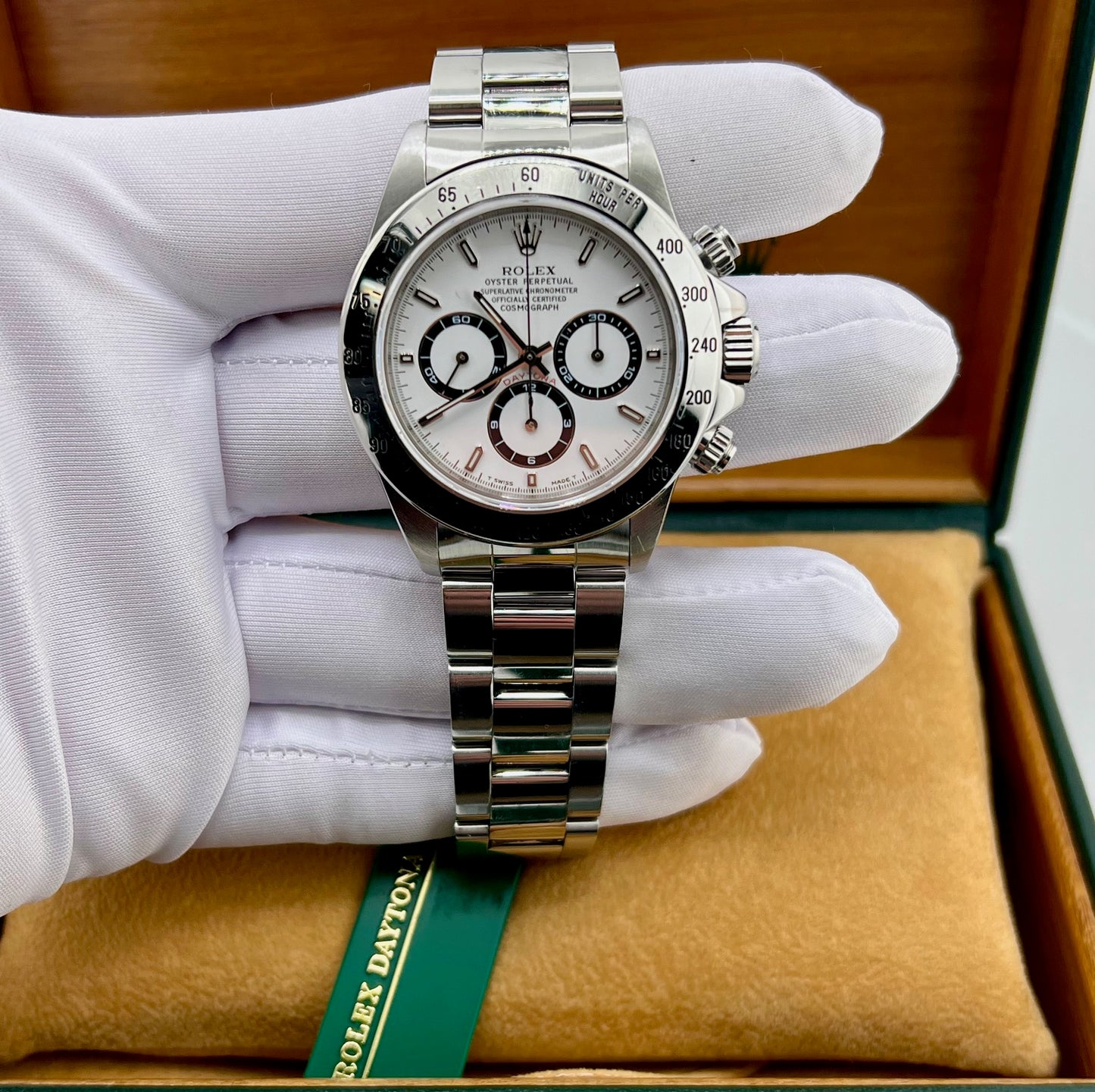 Rolex Daytona 16520 Zenith White Dial Full Set 1998 Ita