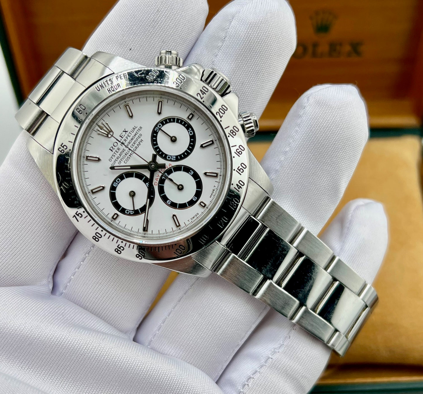 Rolex Daytona 16520 Zenith White Dial Full Set 1998 Ita