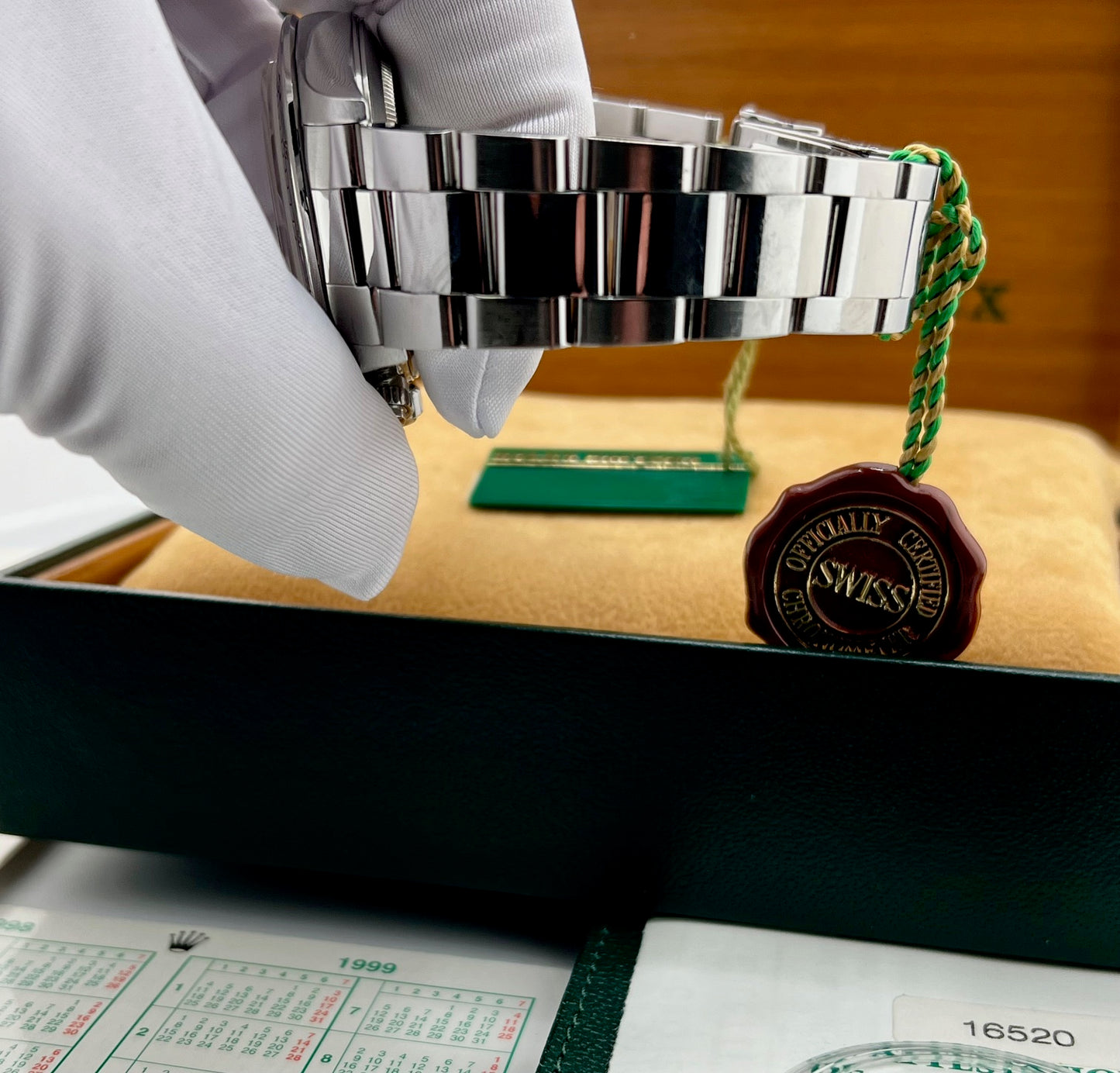 Rolex Daytona 16520 Zenith White Dial Full Set 1998 Ita