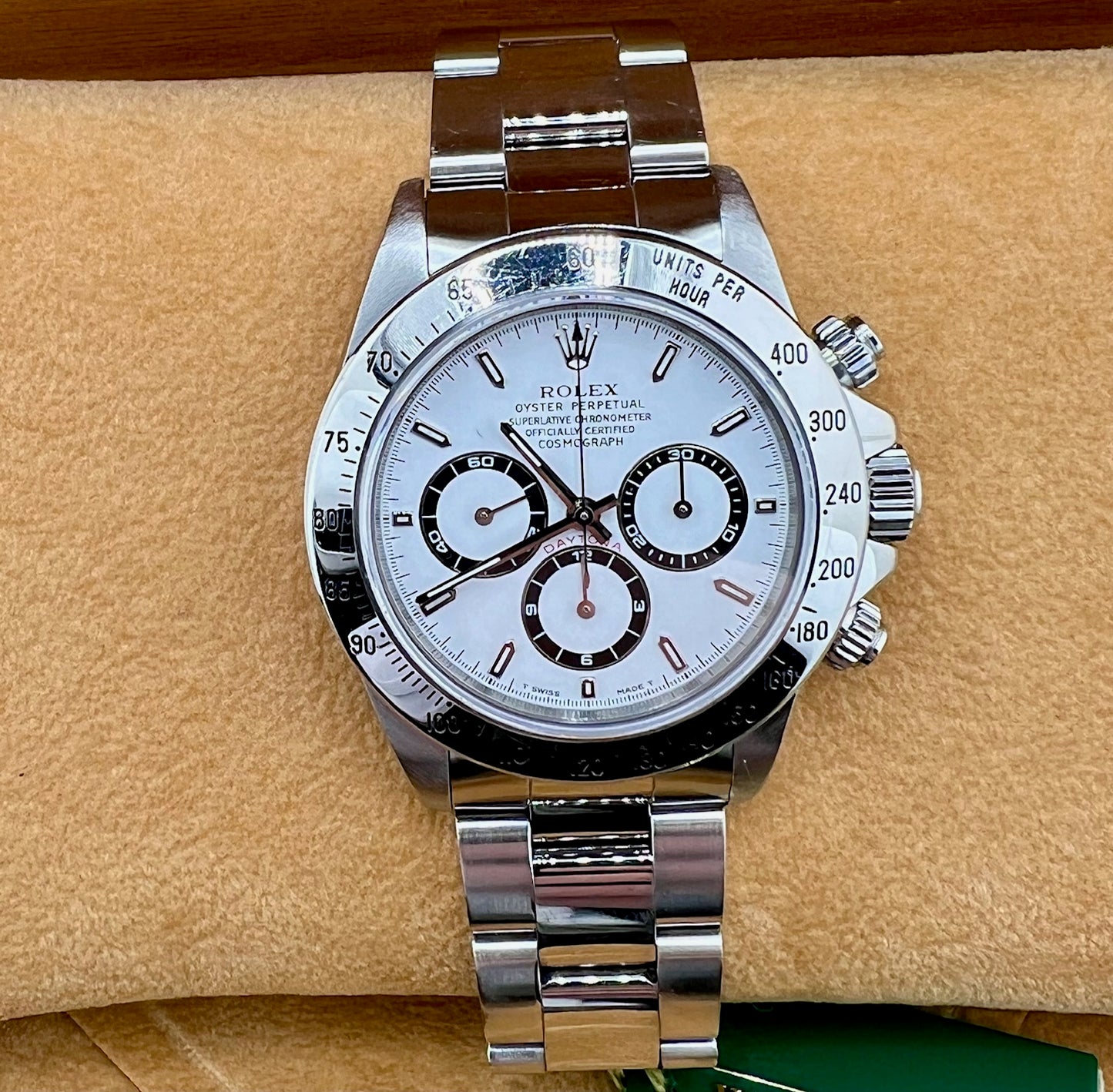 Rolex Daytona 16520 Zenith White Dial Full Set 1998 Ita